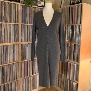 Ralph Lauren Cashmere Dress Gray black label  Size L